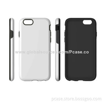 Silicone Two Pieces Hybrid Cases for new iPhone with Rubber Coating of PC Case